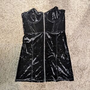 Black velvet Corset Dress